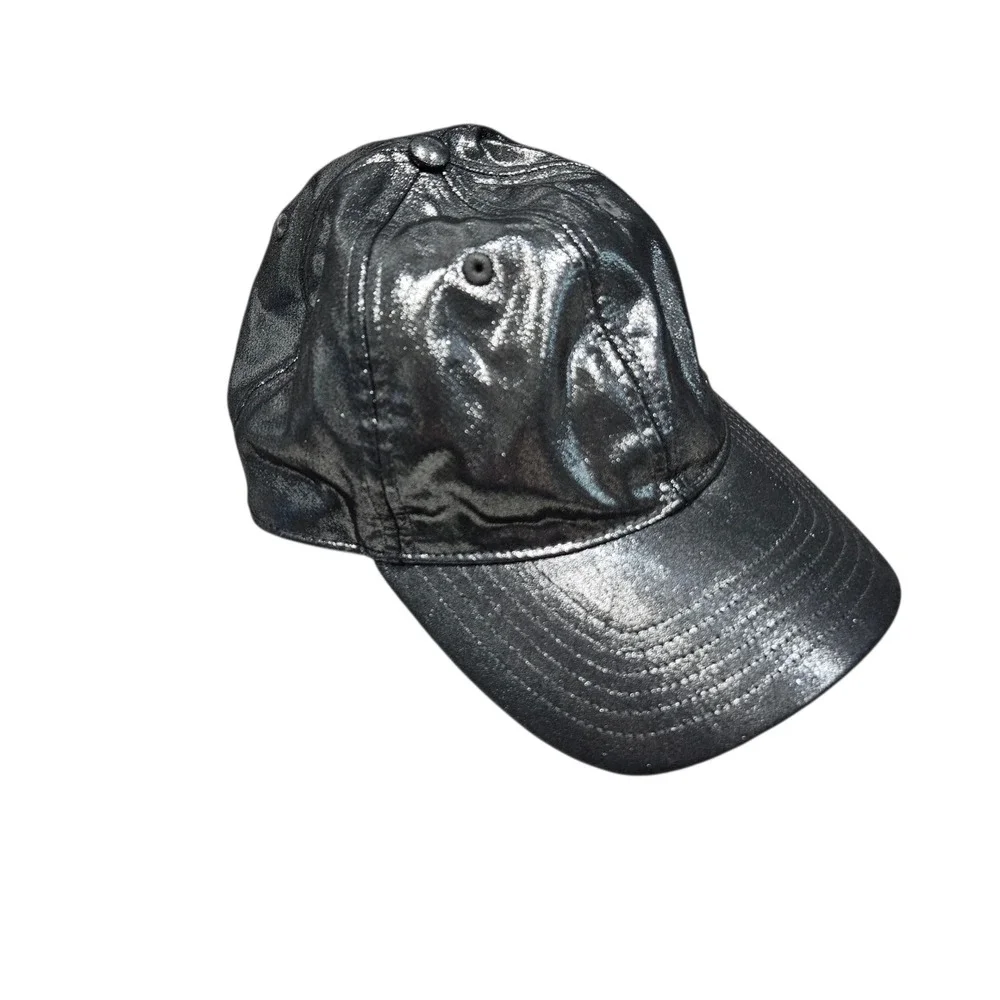 Disney‎ Parks Metallic Silver Baseball Cap Mickey Mouse Logo Adult